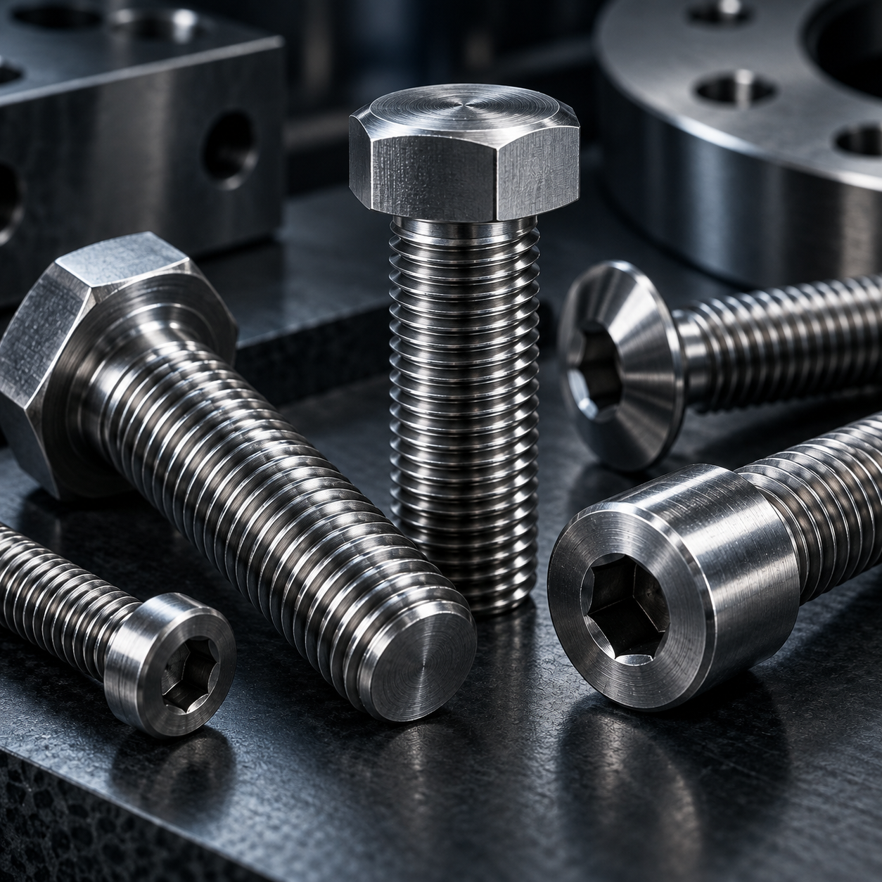 Tornillería especial mecanizada mediante CNC para aplicaciones industriales