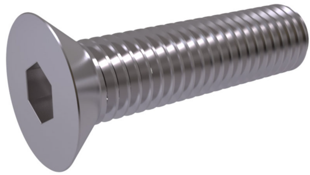 Tornillo ISO 7991 con cabeza cilíndrica y arandela incorporada