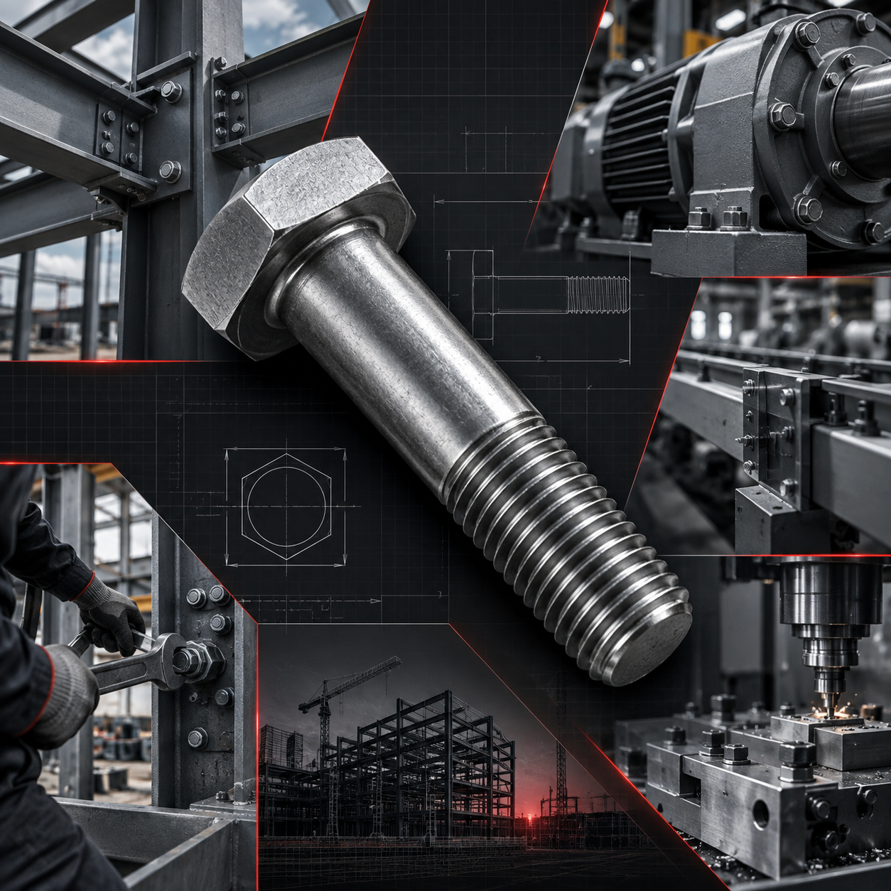 Tornillo hexagonal ISO 4014 DIN 931 y aplicaciones industriales