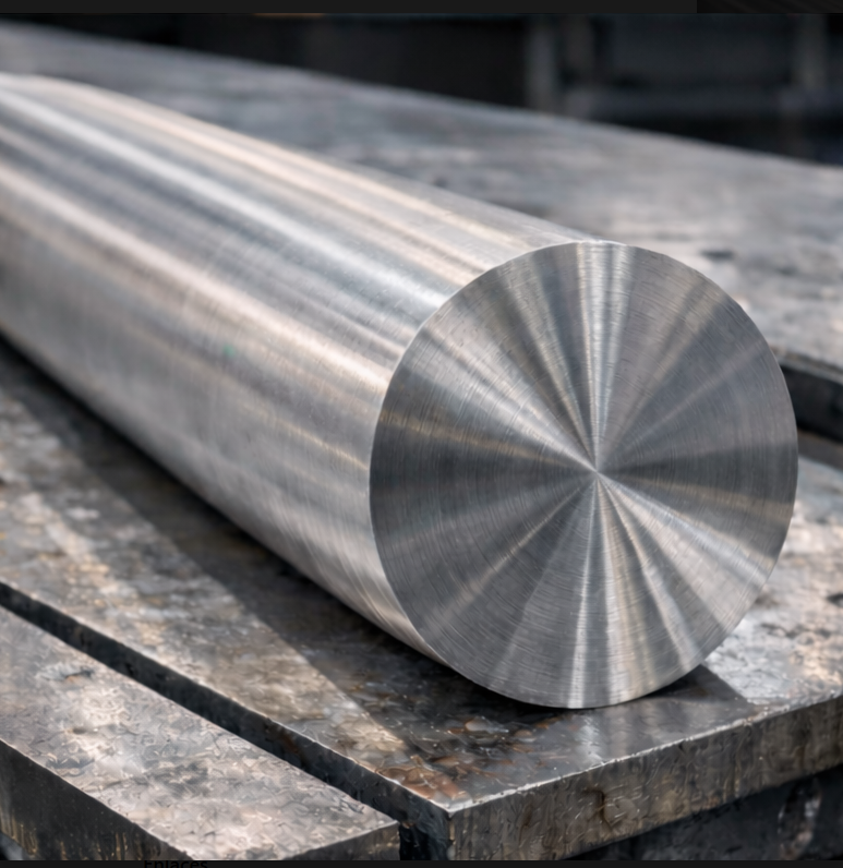 Barra maciza de HASTELLOY® C22 (UNS N06022), aleación de níquel-cromo-molibdeno de alta resistencia a la corrosión para aplicaciones industriales críticas.