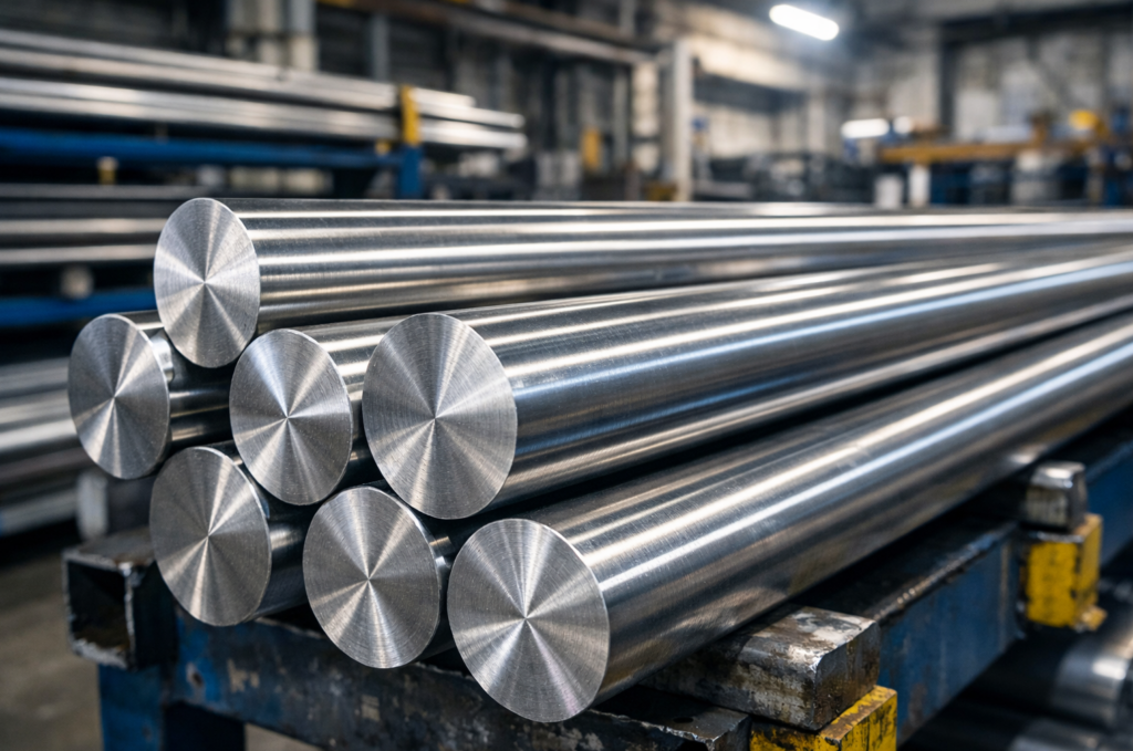 Barras de acero inoxidable Duplex 2205 utilizadas en aplicaciones industriales y mecanizado