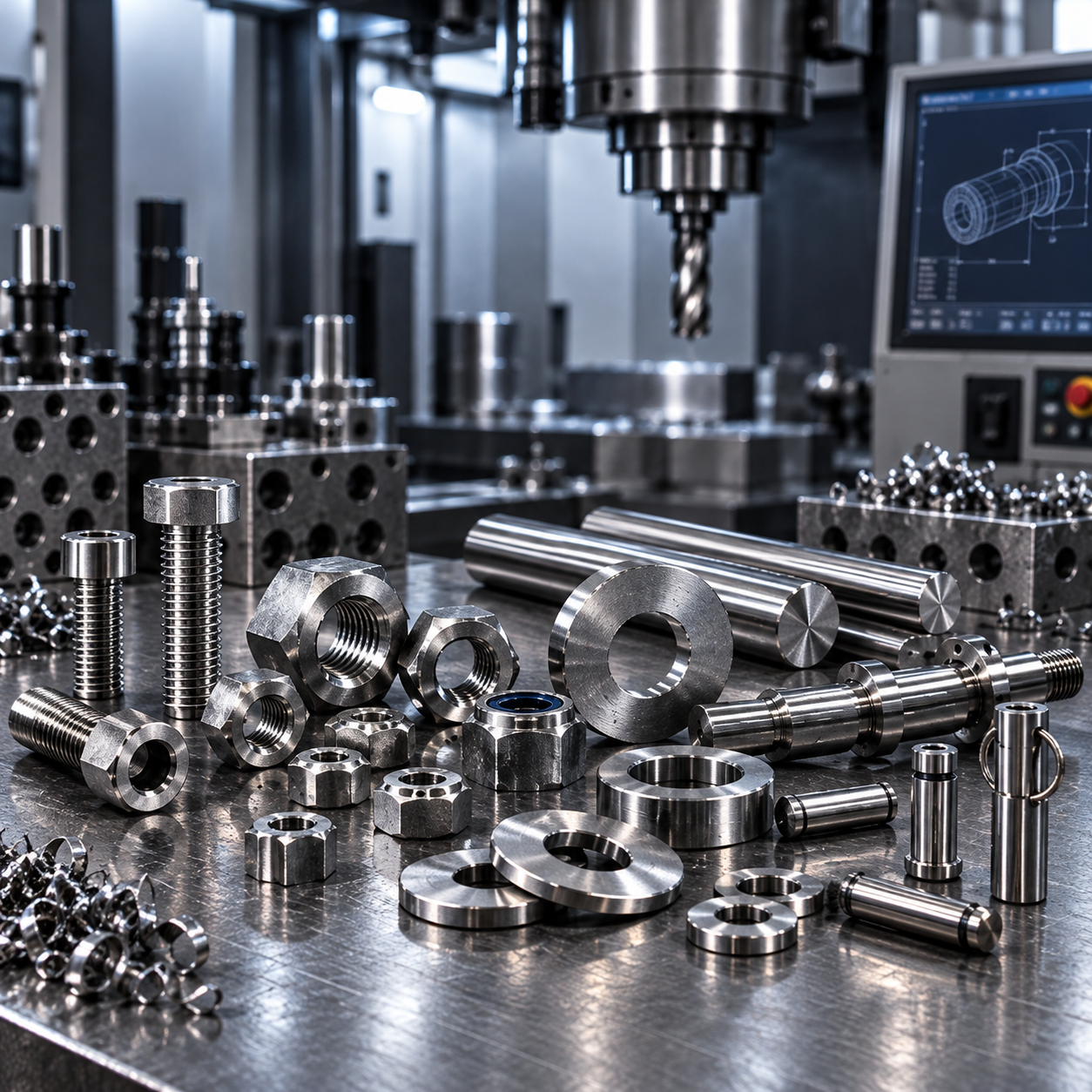 Piezas mecanizadas especiales AREM-CNC