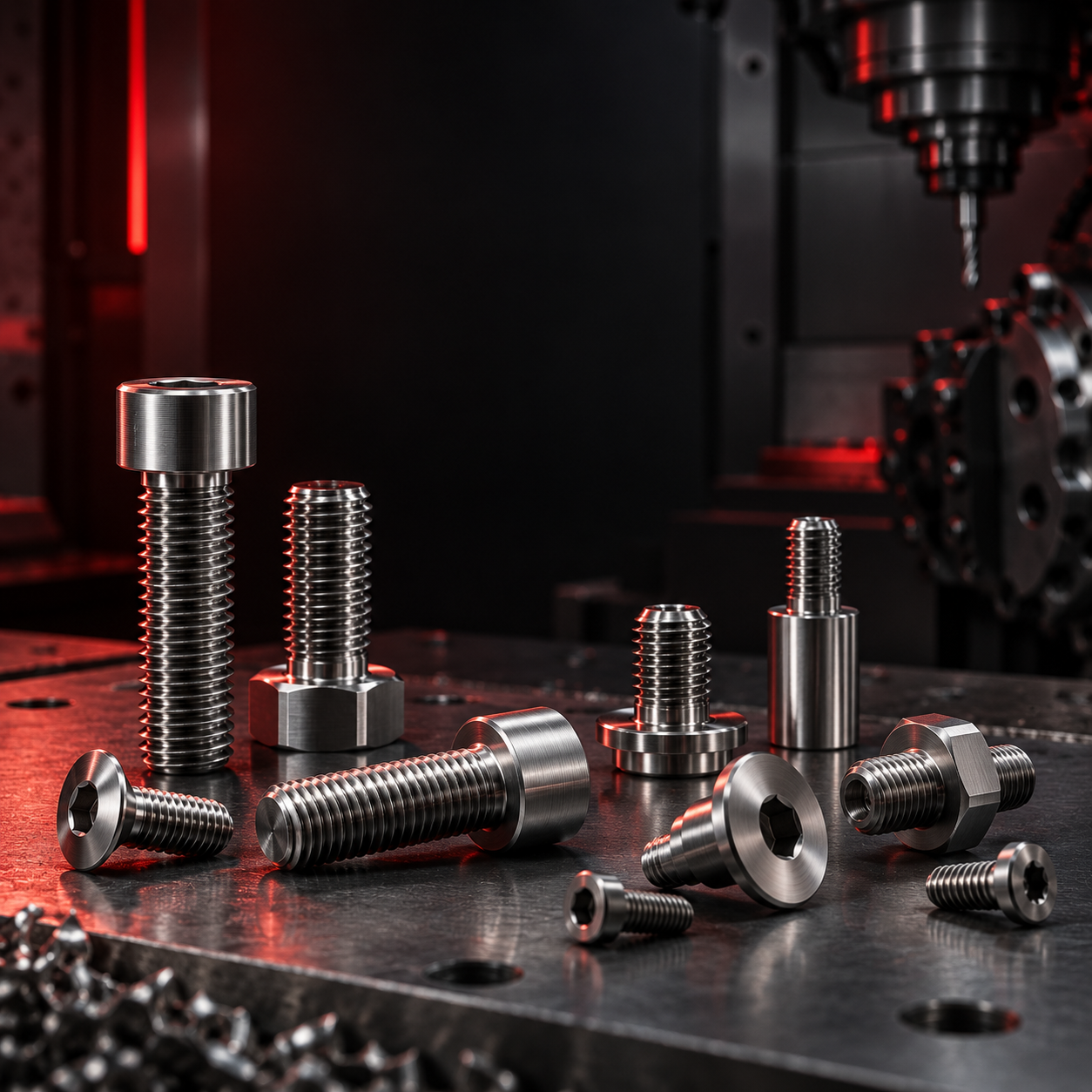 Tornillos mecanizados de precisión