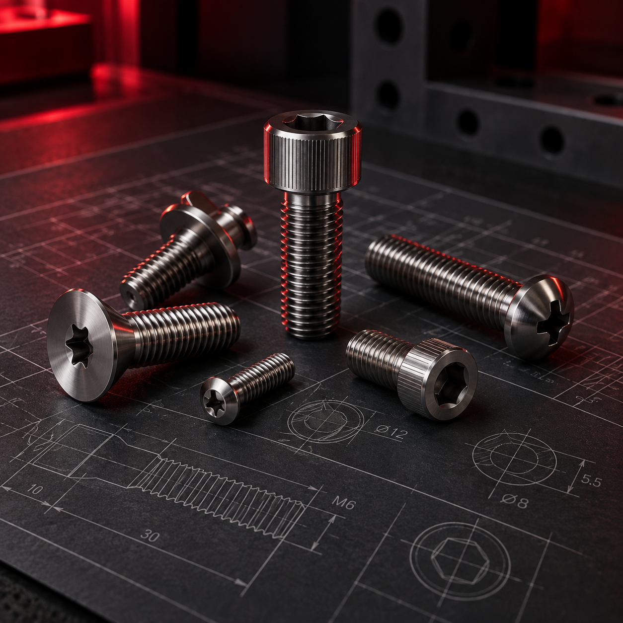 Control de calidad en tornillos mecanizados