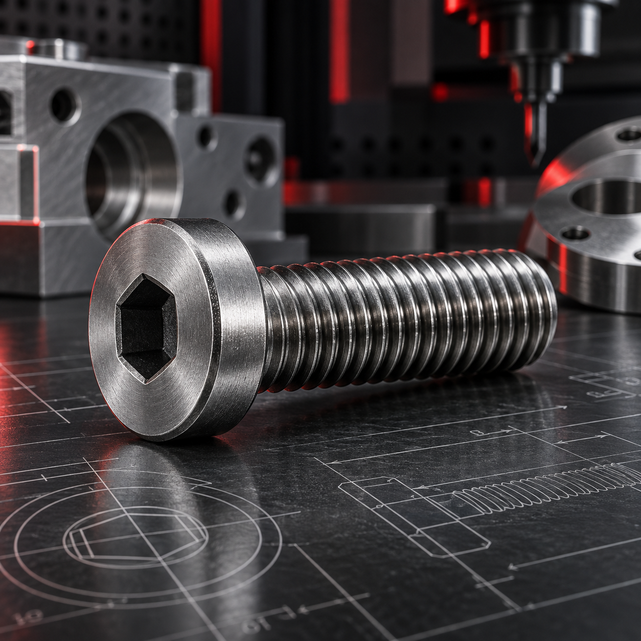 Tornillo ISO 7991 de cabeza baja con hexágono interior